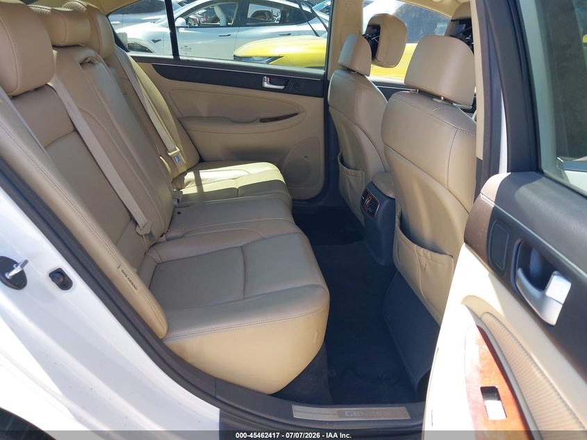 2012 Hyundai Genesis VIN KMHGC4DD1CU207192 IAAI salvage auction — REAR END, Salvage (California), sold $25 on 2026-07-29 (photo 8)