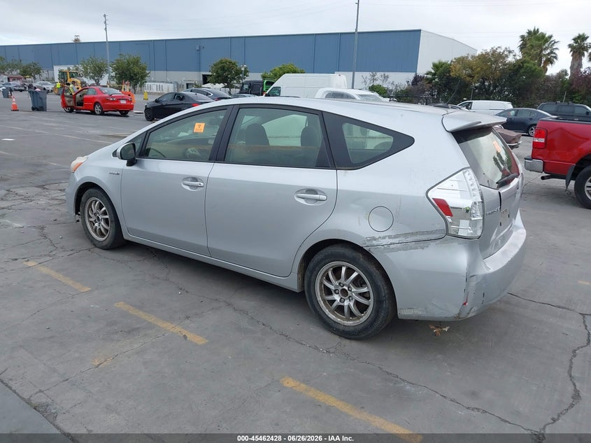 2012 Toyota Prius v VIN JTDZN3EU1C3172935 IAAI salvage auction — NORMAL WEAR, Clear - Dealer Only (California), sold $925 on 2026-07-13 (photo 3)