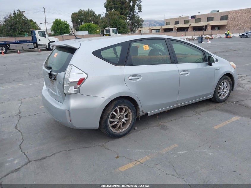 2012 Toyota Prius v VIN JTDZN3EU1C3172935 IAAI salvage auction — NORMAL WEAR, Clear - Dealer Only (California), sold $925 on 2026-07-13 (photo 4)