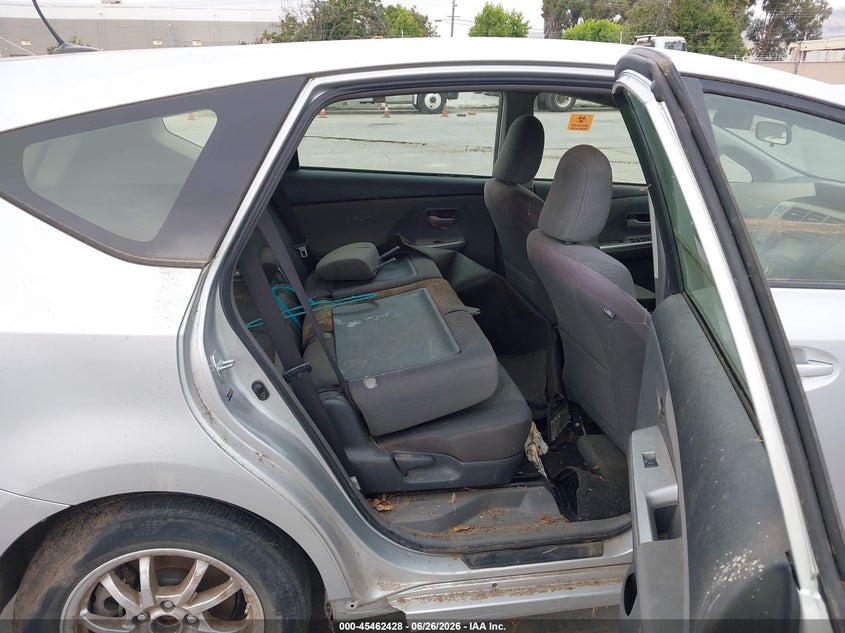 2012 Toyota Prius v VIN JTDZN3EU1C3172935 IAAI salvage auction — NORMAL WEAR, Clear - Dealer Only (California), sold $925 on 2026-07-13 (photo 8)