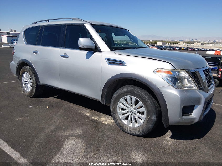 2018 Nissan Armada VIN JN8AY2ND3JX001239 IAAI salvage auction — LEFT FRONT, Salvage (Nevada), sold $4,700 on 2026-08-01 (photo 1)