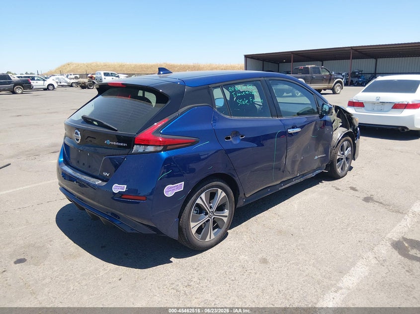 2019 Nissan Leaf VIN 1N4AZ1CP3KC300213 IAAI salvage auction — SIDE, Salvage (California), sold $3,100 on 2026-07-05 (photo 4)