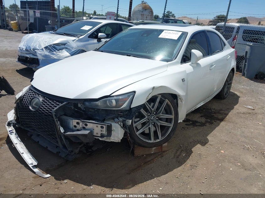 2017 Lexus Is VIN JTHBA1D26H5059896 IAAI salvage auction — FRONT END, Salvage (California), sold $2,000 on 2026-07-24 (photo 2)