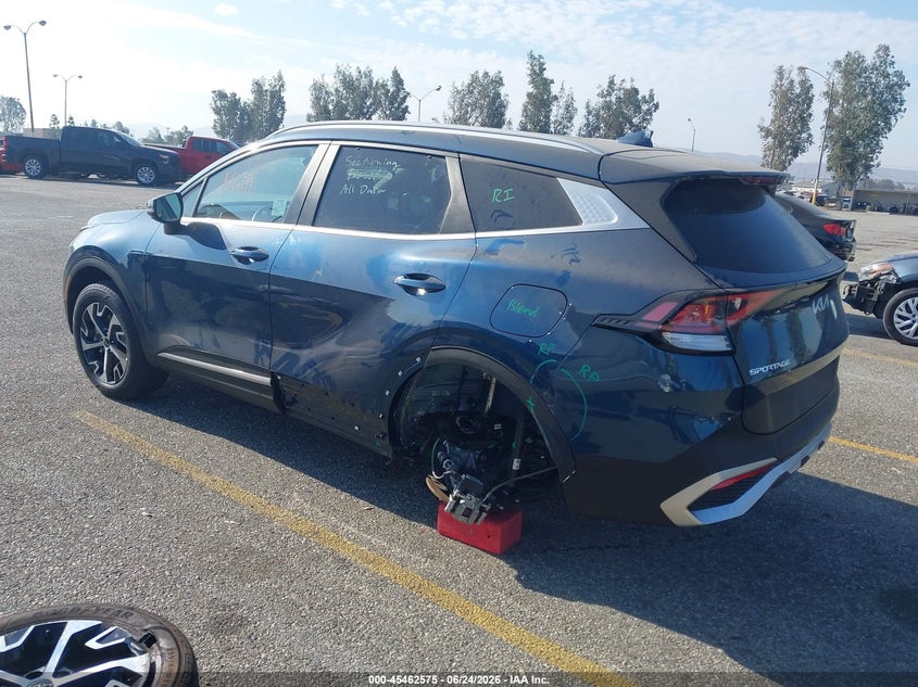 2023 Kia Sportage VIN KNDPVCAG1P7068418 IAAI salvage auction — LEFT SIDE, Salvage (California), sold $11,700 on 2026-07-07 (photo 3)