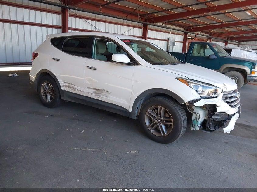 2017 Hyundai Santa fe VIN 5XYZT3LB2HG392871 IAAI salvage auction — FRONT END, Clear - Dealer Only (California), sold $2,600 on 2026-07-07 (photo 1)