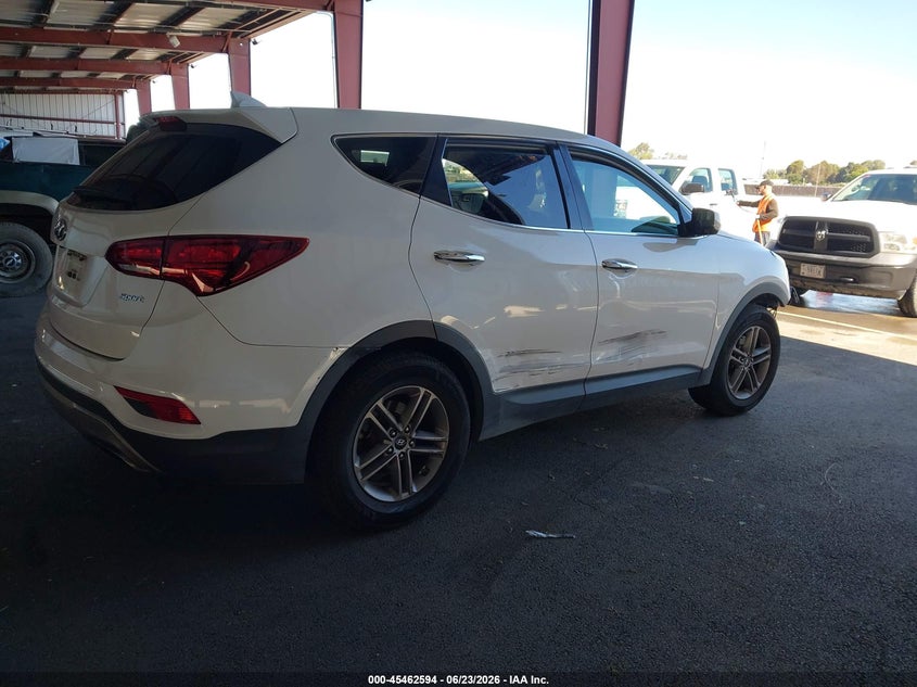 2017 Hyundai Santa fe VIN 5XYZT3LB2HG392871 IAAI salvage auction — FRONT END, Clear - Dealer Only (California), sold $2,600 on 2026-07-07 (photo 4)