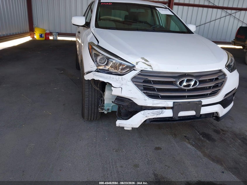2017 Hyundai Santa fe VIN 5XYZT3LB2HG392871 IAAI salvage auction — FRONT END, Clear - Dealer Only (California), sold $2,600 on 2026-07-07 (photo 6)