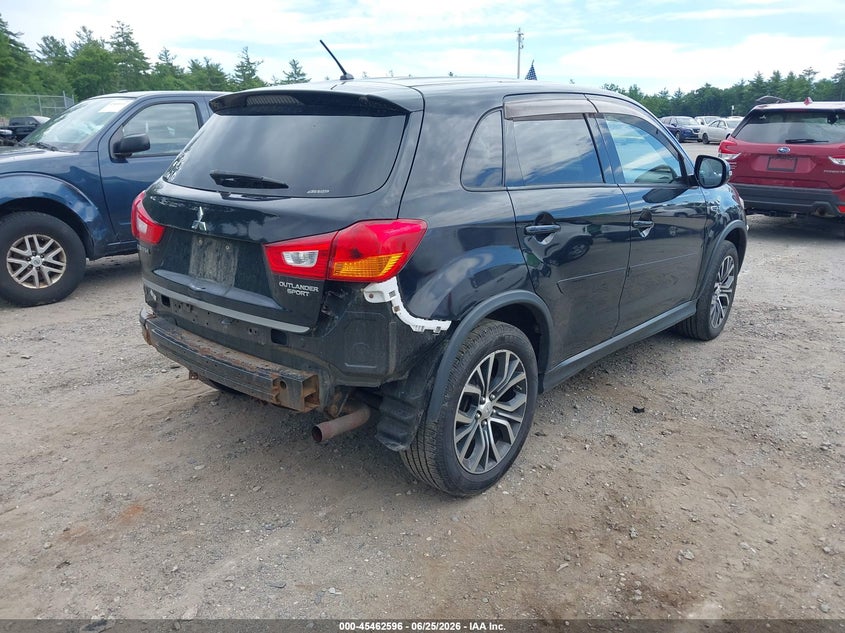 2016 Mitsubishi Outlander VIN JA4AR3AU1GZ026622 IAAI salvage auction — FRONT & REAR, Clear (Massachusetts), sold $1,050 on 2026-07-24 (photo 4)