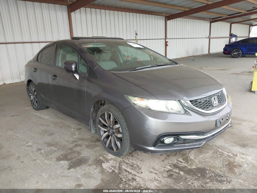 2014 Honda Civic VIN 19XFB2F99EE217938 IAAI salvage auction — LEFT FRONT, Salvage (California), sold $4,200 on 2026-07-09 (photo 1)