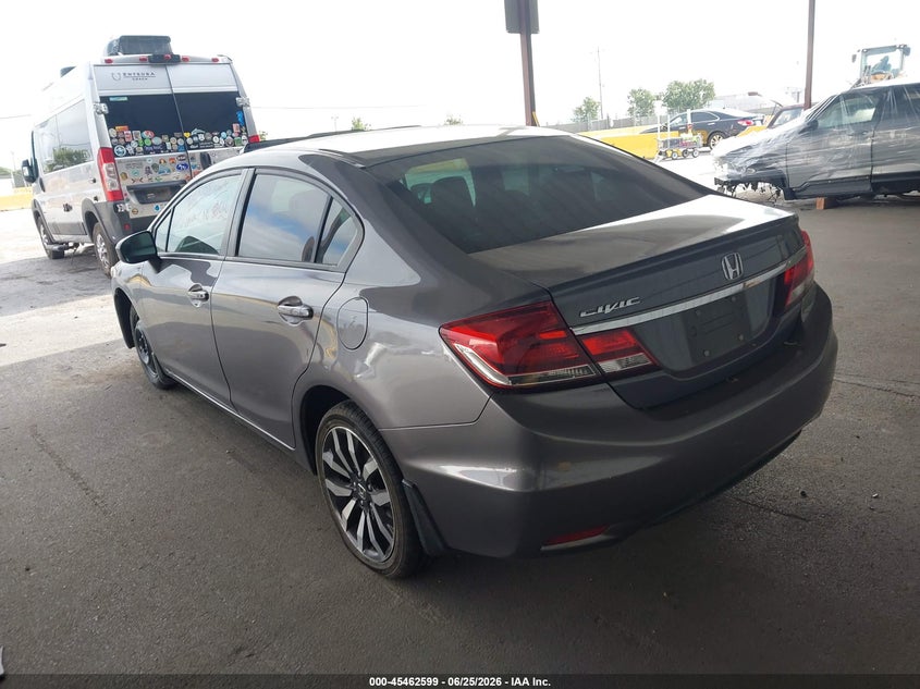 2014 Honda Civic VIN 19XFB2F99EE217938 IAAI salvage auction — LEFT FRONT, Salvage (California), sold $4,200 on 2026-07-09 (photo 3)