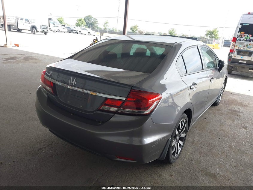 2014 Honda Civic VIN 19XFB2F99EE217938 IAAI salvage auction — LEFT FRONT, Salvage (California), sold $4,200 on 2026-07-09 (photo 4)