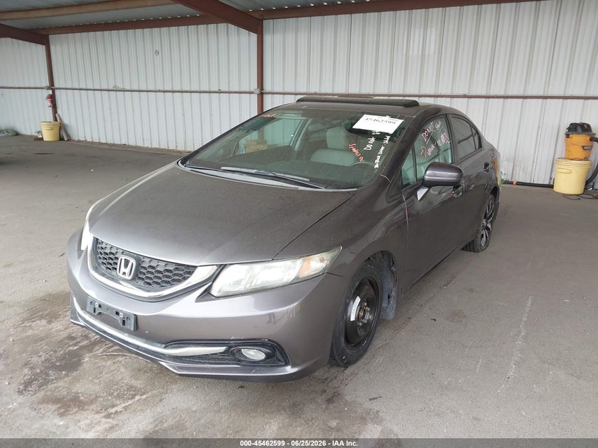 2014 Honda Civic VIN 19XFB2F99EE217938 IAAI salvage auction — LEFT FRONT, Salvage (California), sold $4,200 on 2026-07-09 (photo 6)