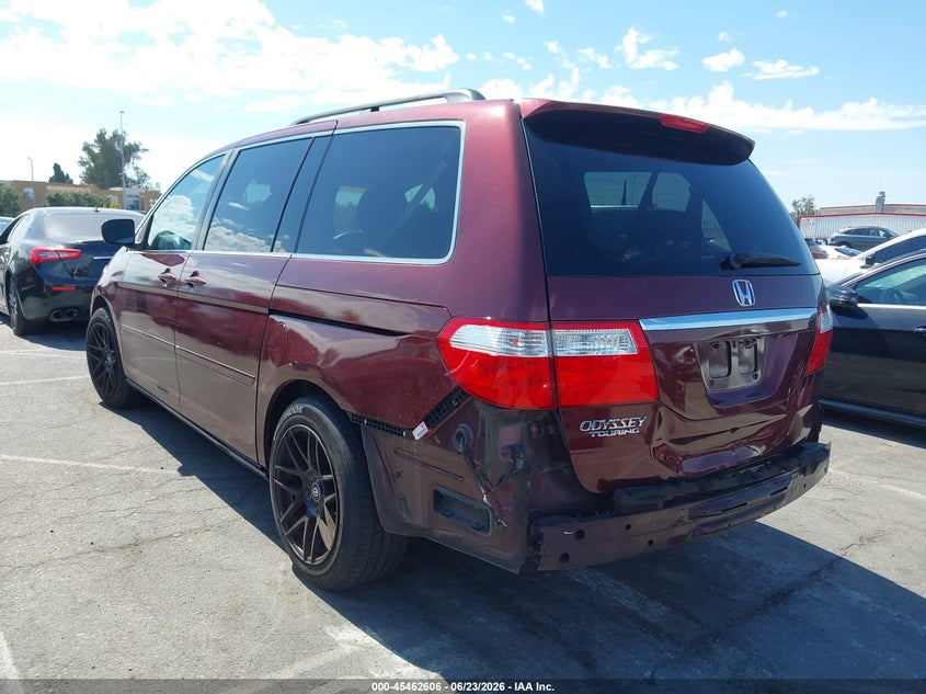 2007 Honda Odyssey VIN 5FNRL38867B062900 IAAI salvage auction — REAR END, Salvage (California), sold $1,200 on 2026-07-30 (photo 3)