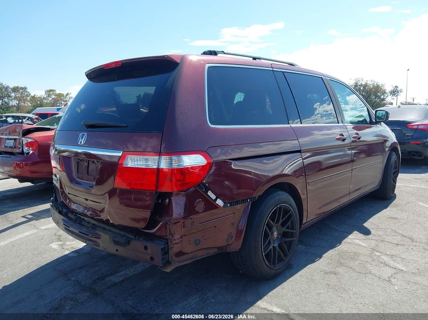2007 Honda Odyssey VIN 5FNRL38867B062900 IAAI salvage auction — REAR END, Salvage (California), sold $1,200 on 2026-07-30 (photo 4)
