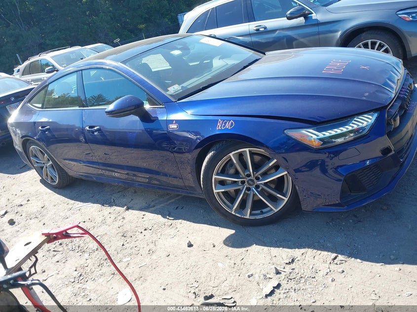 2021 Audi A7 VIN WAUU2AF26MN014100 IAAI salvage auction — FRONT END, Salvage (Massachusetts), sold $17,500 on 2026-07-28 (photo 1)