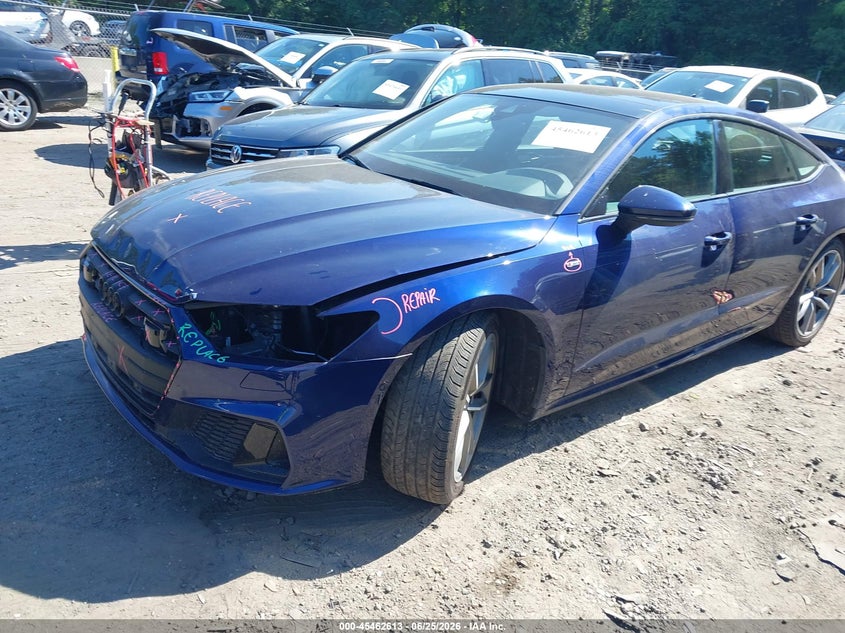 2021 Audi A7 VIN WAUU2AF26MN014100 IAAI salvage auction — FRONT END, Salvage (Massachusetts), sold $17,500 on 2026-07-28 (photo 2)