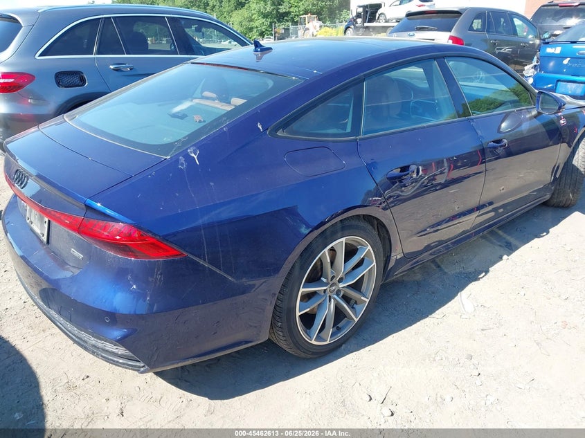 2021 Audi A7 VIN WAUU2AF26MN014100 IAAI salvage auction — FRONT END, Salvage (Massachusetts), sold $17,500 on 2026-07-28 (photo 4)
