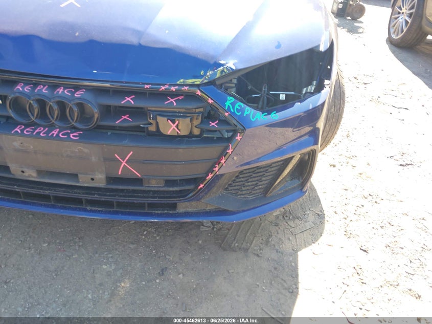 2021 Audi A7 VIN WAUU2AF26MN014100 IAAI salvage auction — FRONT END, Salvage (Massachusetts), sold $17,500 on 2026-07-28 (photo 6)