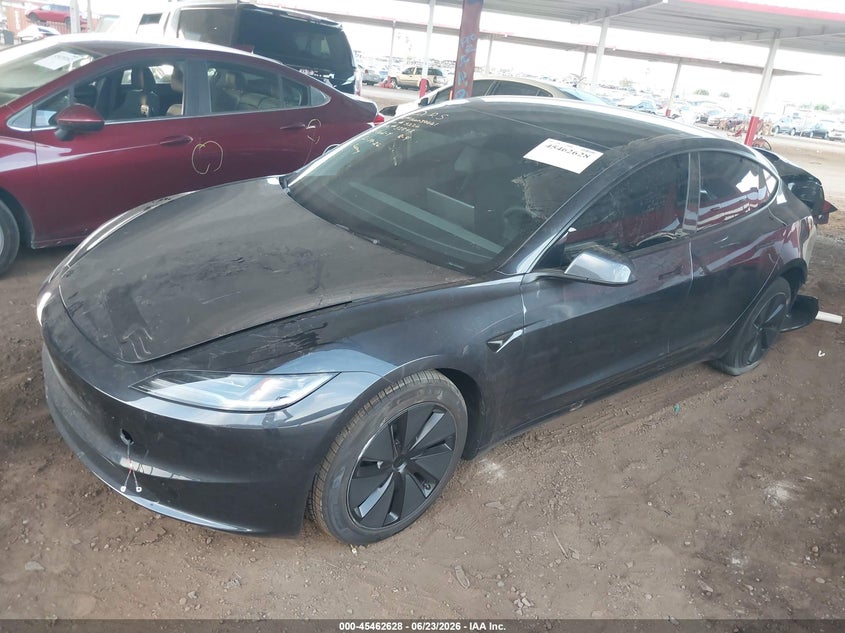 2026 Tesla Model 3 VIN 5YJ3E1EA6TF195226 IAAI salvage auction — REAR END, Salvage Title, sold $9,900 on 2026-08-02 (photo 2)