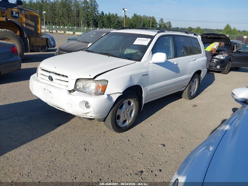 2004 Toyota Highlander VIN JTEEP21A340003836 IAAI salvage auction — FRONT END, Bill Of Sale (Washington), sold $725 on 2026-07-29 (photo 2)