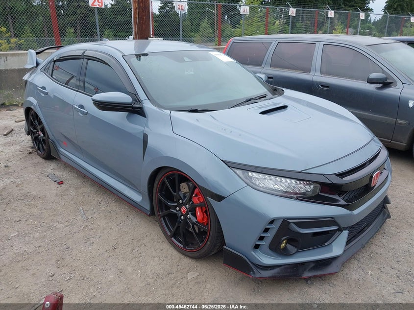 2021 Honda Civic type r VIN SHHFK8G77MU205861 IAAI salvage auction — UNDERCARRIAGE, Salvage Title, sold $13,600 on 2026-07-22 (photo 1)
