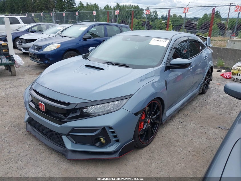 2021 Honda Civic type r VIN SHHFK8G77MU205861 IAAI salvage auction — UNDERCARRIAGE, Salvage Title, sold $13,600 on 2026-07-22 (photo 2)