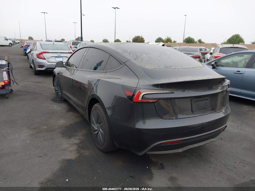 2026 Tesla Model 3 VIN 5YJ3E1EA6TF174358 IAAI salvage auction — LEFT FRONT, Salvage Certificate (California), sold $12,850 on 2026-07-31 (photo 3)
