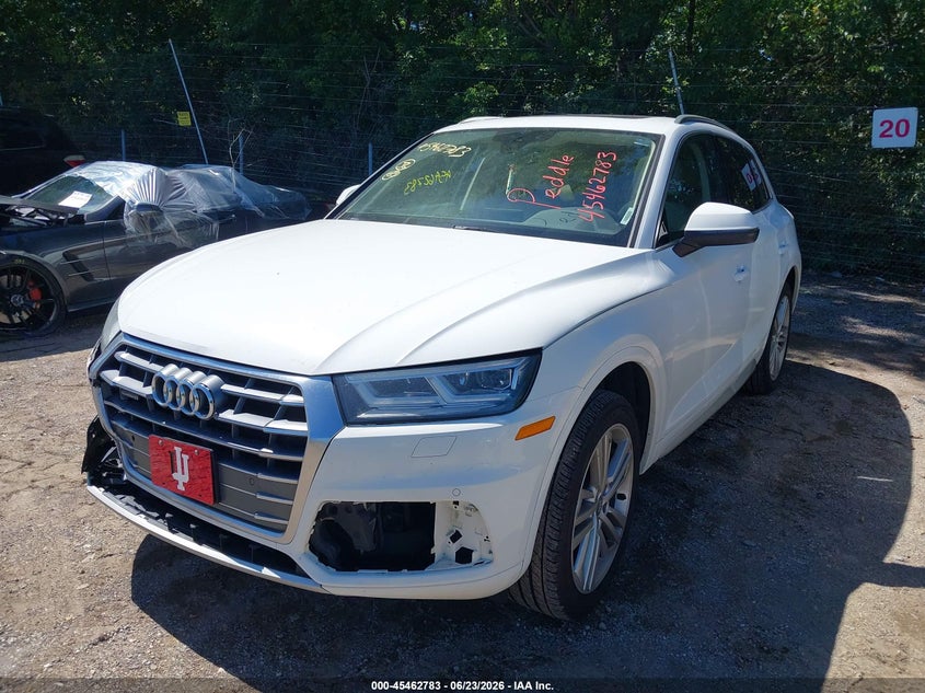 2018 Audi Q5 VIN WA1BNAFY8J2234366 IAAI salvage auction — NORMAL WEAR, Clear (Indiana), sold $4,300 on 2026-07-29 (photo 2)