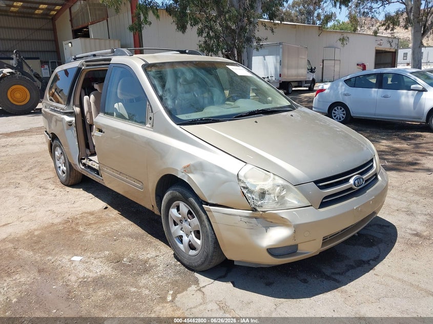 2007 Kia SEDONA VIN KNDMB233276109130 IAAI salvage auction — RIGHT SIDE, Salvage (California), sold $25 on 2026-07-21 (photo 1)