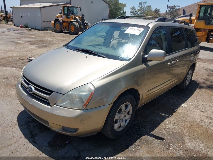 2007 Kia SEDONA VIN KNDMB233276109130 IAAI salvage auction — RIGHT SIDE, Salvage (California), sold $25 on 2026-07-21 (photo 2)