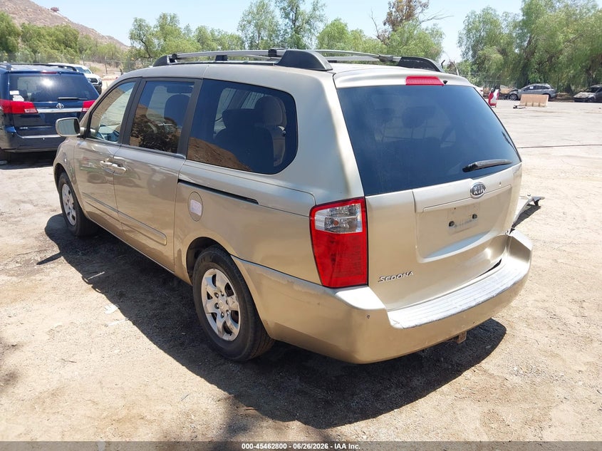 2007 Kia SEDONA VIN KNDMB233276109130 IAAI salvage auction — RIGHT SIDE, Salvage (California), sold $25 on 2026-07-21 (photo 3)