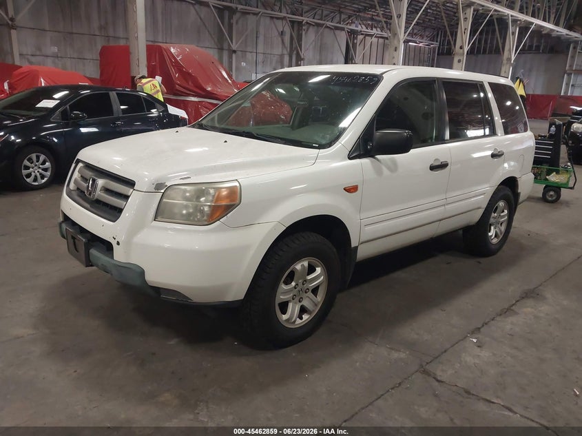 2006 Honda Pilot VIN 2HKYF18186H554841 IAAI salvage auction — FRONT END, Clear-Dealer Only (Washington), sold $275 on 2026-07-09 (photo 2)