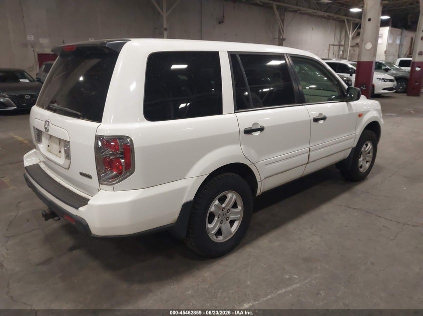 2006 Honda Pilot VIN 2HKYF18186H554841 IAAI salvage auction — FRONT END, Clear-Dealer Only (Washington), sold $275 on 2026-07-09 (photo 4)