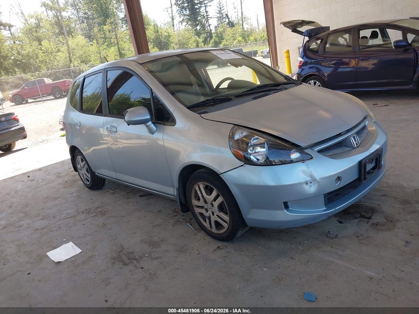 2007 Honda Fit VIN JHMGD384X7S031183 IAAI salvage auction — LEFT SIDE, Bill Of Sale (Washington), sold $325 on 2026-07-08 (photo 1)