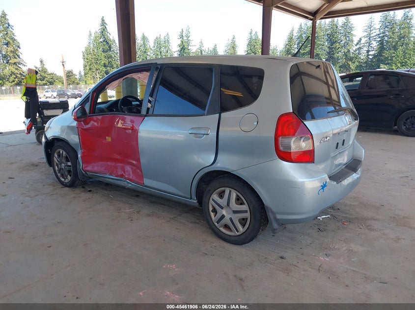 2007 Honda Fit VIN JHMGD384X7S031183 IAAI salvage auction — LEFT SIDE, Bill Of Sale (Washington), sold $325 on 2026-07-08 (photo 3)