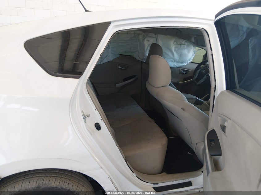 2013 Toyota Prius VIN JTDKN3DU6D0340624 IAAI salvage auction — FRONT & REAR, Bill Of Sale (Washington), sold $900 on 2026-07-13 (photo 8)