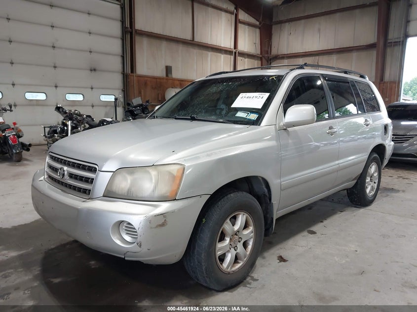 2002 Toyota Highlander VIN JTEGF21A520070284 IAAI salvage auction — NORMAL WEAR, Clear (New York), sold $400 on 2026-07-22 (photo 2)