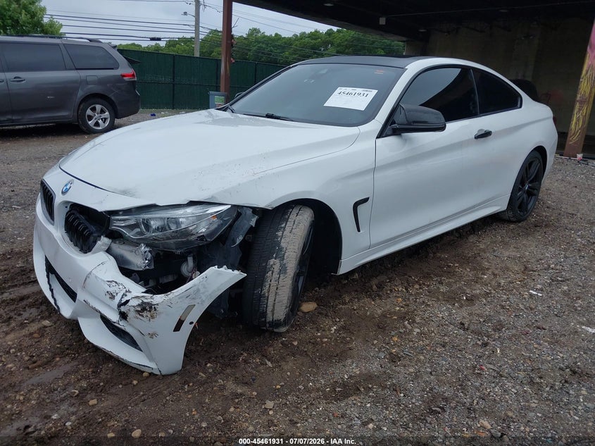 2017 BMW 4er VIN WBA4P3C31HK528695 IAAI salvage auction — FRONT END, Mv-907A (New York), sold $9,800 on 2026-07-23 (photo 2)