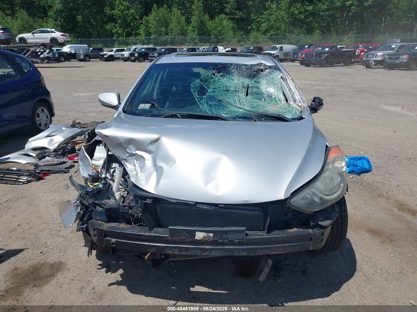 2012 Hyundai Elantra VIN KMHDH4AE0CU475779 IAAI salvage auction — FRONT & REAR, Clear (Massachusetts), sold $25 on 2026-07-10 (photo 6)