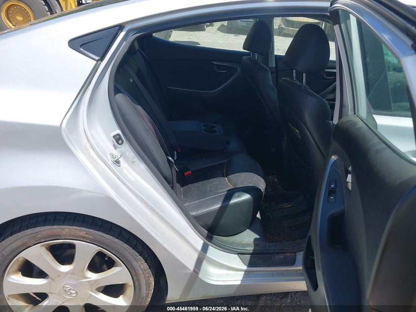 2012 Hyundai Elantra VIN KMHDH4AE0CU475779 IAAI salvage auction — FRONT & REAR, Clear (Massachusetts), sold $25 on 2026-07-10 (photo 8)