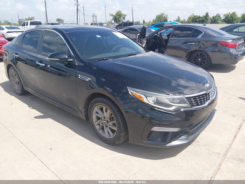 2019 Kia Optima VIN 5XXGT4L32KG349746 IAAI salvage auction — NORMAL WEAR, Original (Texas), sold $25 on 2026-07-24 (photo 1)