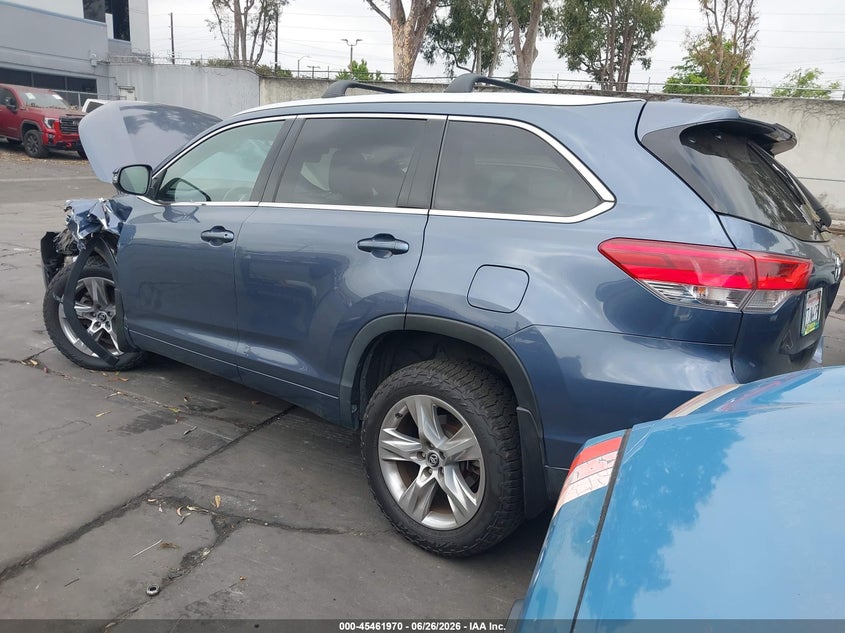 2017 Toyota Highlander VIN 5TDDZRFH5HS447375 IAAI salvage auction — LEFT FRONT, Salvage Certificate (California), sold $7,400 on 2026-07-29 (photo 3)