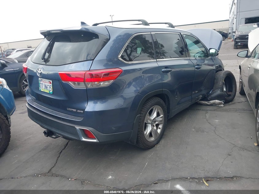 2017 Toyota Highlander VIN 5TDDZRFH5HS447375 IAAI salvage auction — LEFT FRONT, Salvage Certificate (California), sold $7,400 on 2026-07-29 (photo 4)