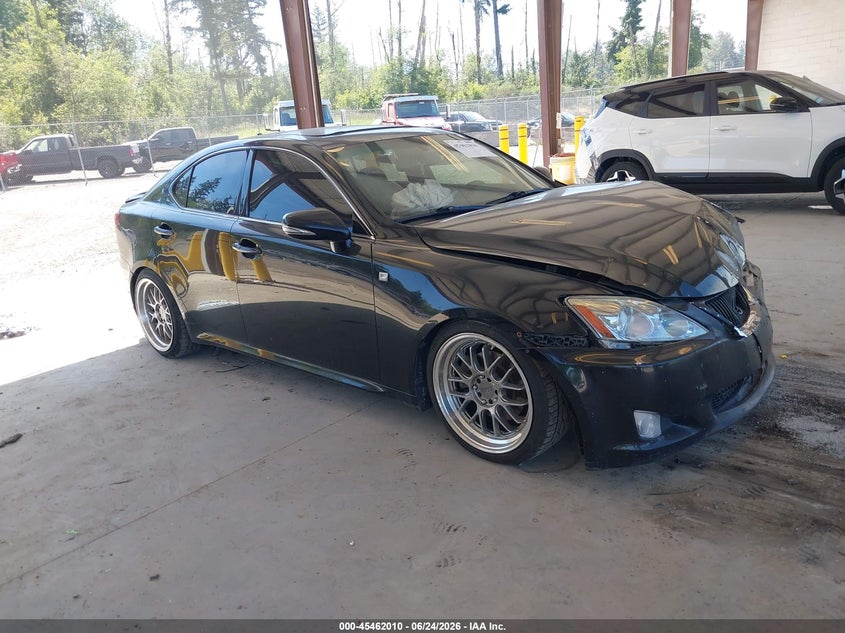 2010 Lexus Is 250 VIN JTHBF5C27A5128076 IAAI salvage auction — FRONT END, Bill Of Sale (Washington), sold $25 on 2026-07-29 (photo 1)