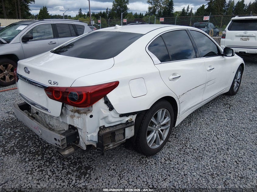 2015 Infiniti Q50 VIN JN1BV7AP8FM343173 IAAI salvage auction — SIDE, Salvage Title, sold $3,650 on 2026-07-24 (photo 4)