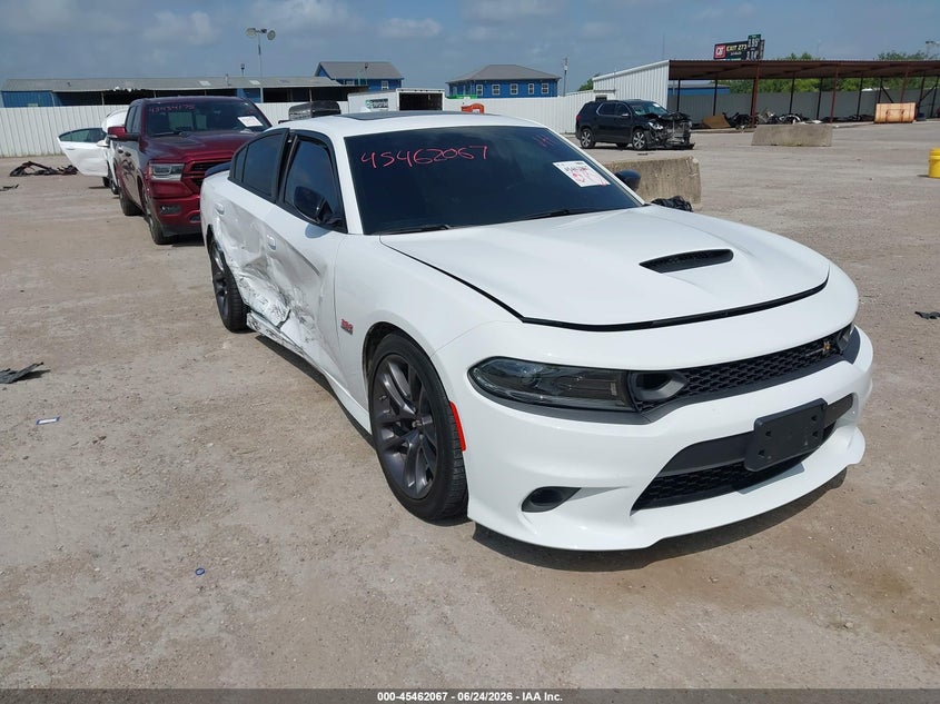 2023 Dodge Charger VIN 2C3CDXGJ8PH639469 IAAI salvage auction — RIGHT SIDE, Salvage Title, sold $20,200 on 2026-07-30 (photo 1)