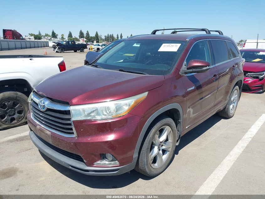 2016 Toyota Highlander VIN 5TDDCRFH9GS016439 IAAI salvage auction — RIGHT SIDE, Salvage Title, sold $7,275 on 2026-07-28 (photo 2)