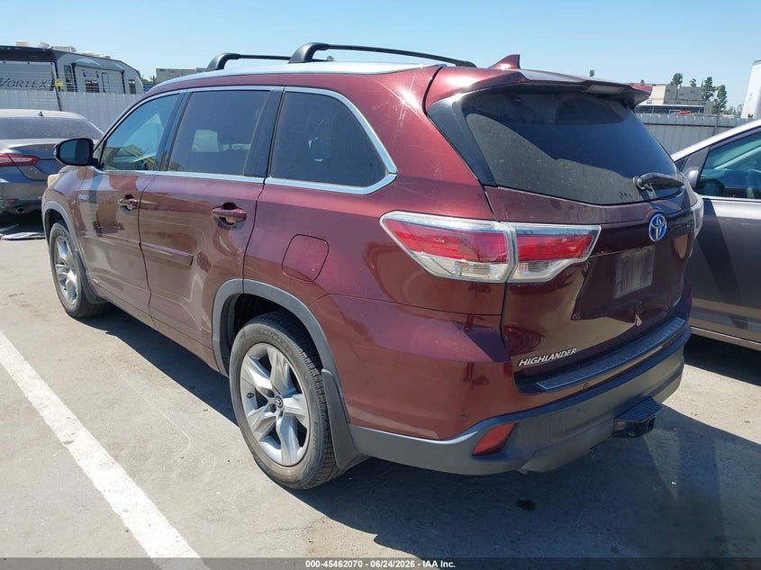 2016 Toyota Highlander VIN 5TDDCRFH9GS016439 IAAI salvage auction — RIGHT SIDE, Salvage Title, sold $7,275 on 2026-07-28 (photo 3)