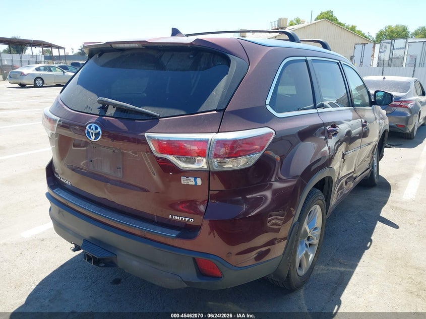 2016 Toyota Highlander VIN 5TDDCRFH9GS016439 IAAI salvage auction — RIGHT SIDE, Salvage Title, sold $7,275 on 2026-07-28 (photo 4)