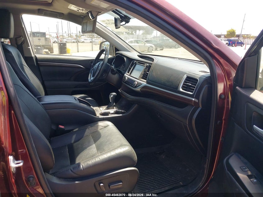 2016 Toyota Highlander VIN 5TDDCRFH9GS016439 IAAI salvage auction — RIGHT SIDE, Salvage Title, sold $7,275 on 2026-07-28 (photo 5)